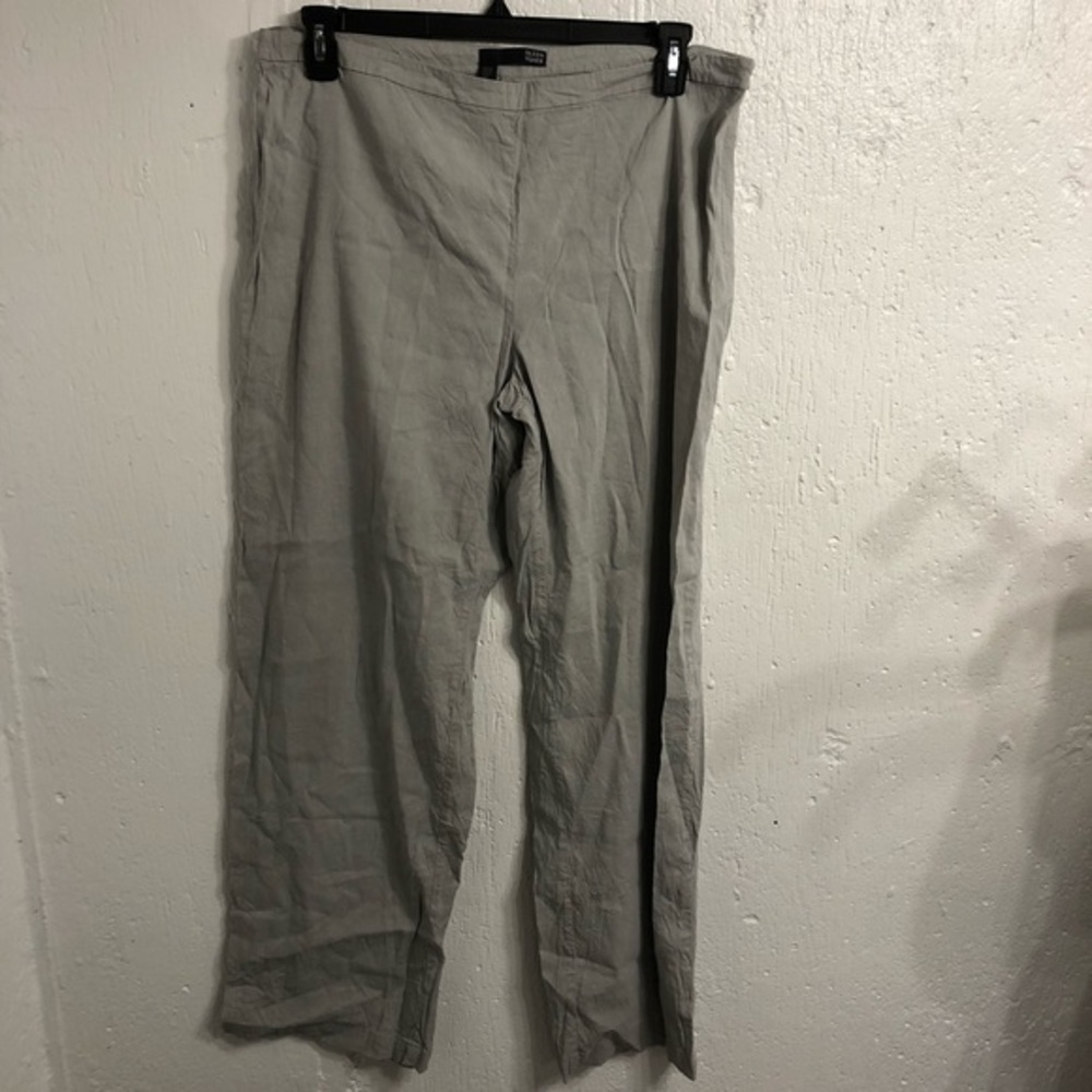 Eileen Fisher Lightweight Gray Relaxed Fit Pants 16 - Picture 1 of 6